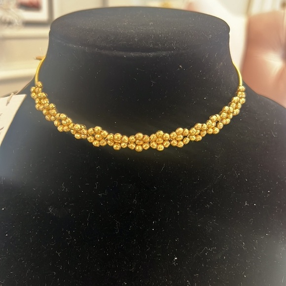 NWT Handcrafted Brass necklace.  Garland ADJUSTABLE NECKLACE - Picture 6 of 17